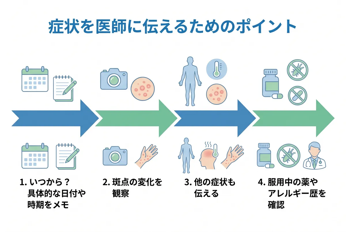 腕の赤い斑点の治療法と跡を残さないためのアフターケア