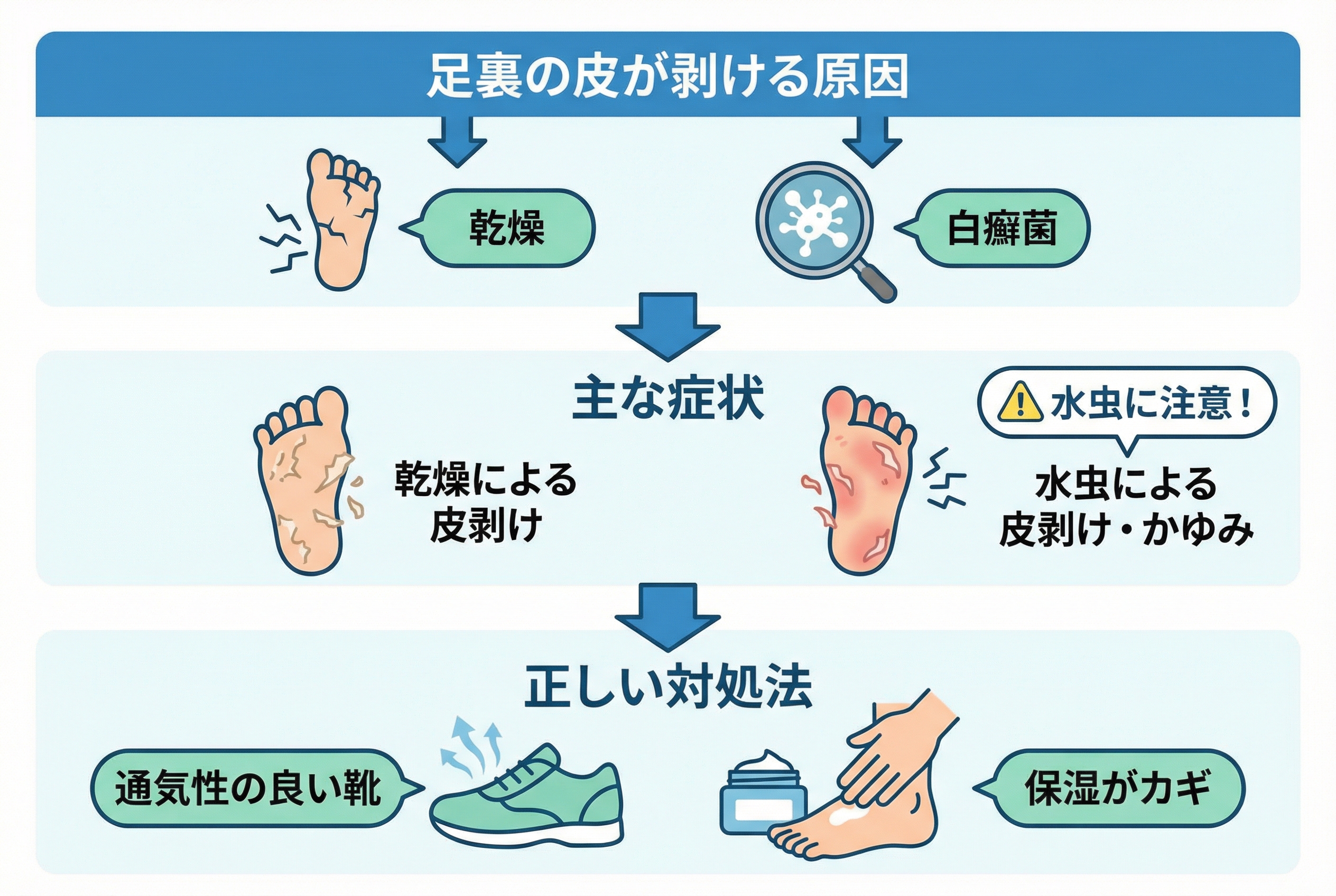 自宅でできる足裏ケアと症状を悪化させない5つのポイント
