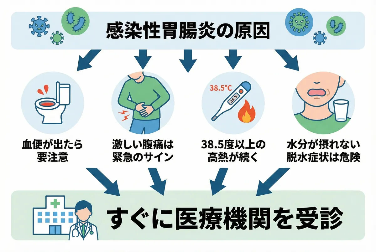 腹痛 下痢 続く