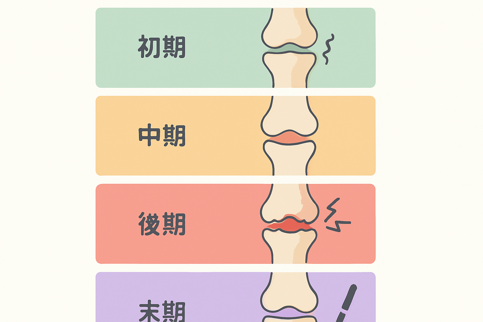 変形性膝関節症の進行を遅らせるための対策