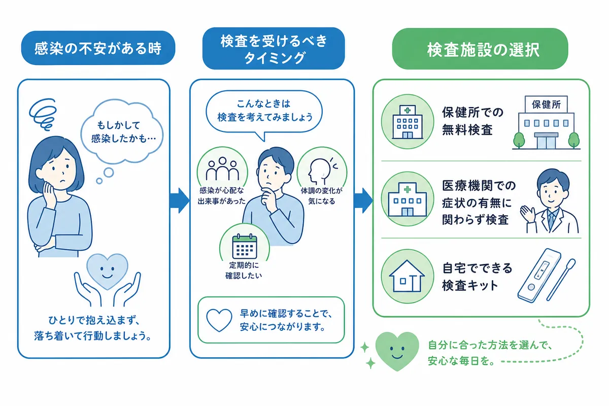 症状がないときの性病検査はどこで受ける?
