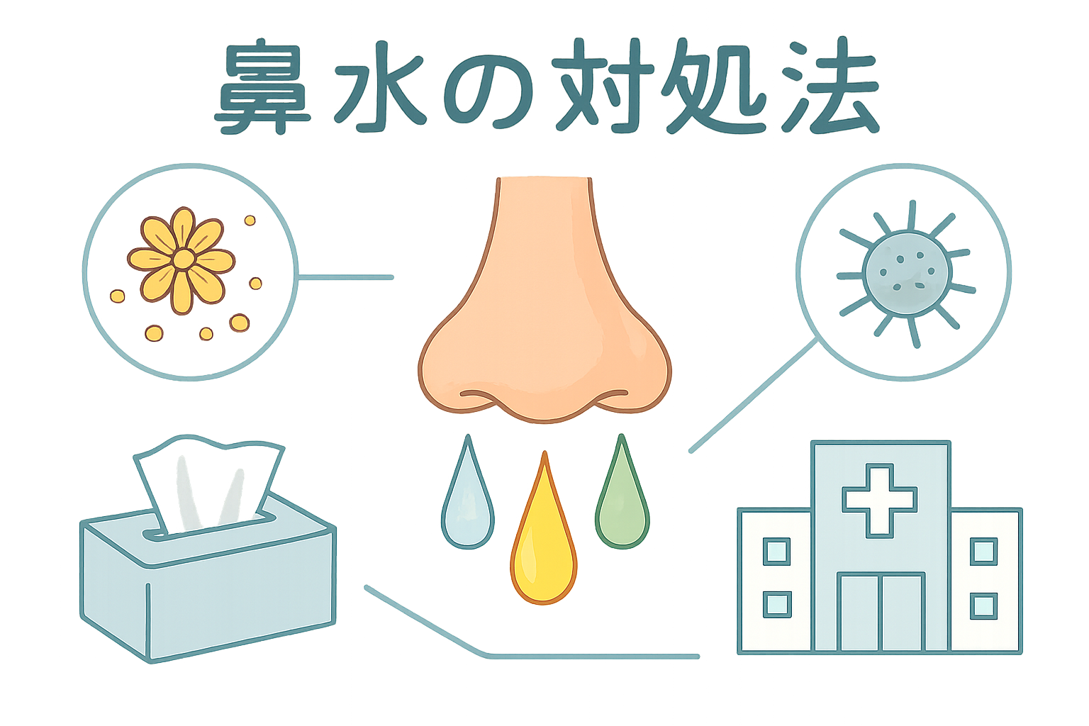鼻水が止まらない時の4つの対処法