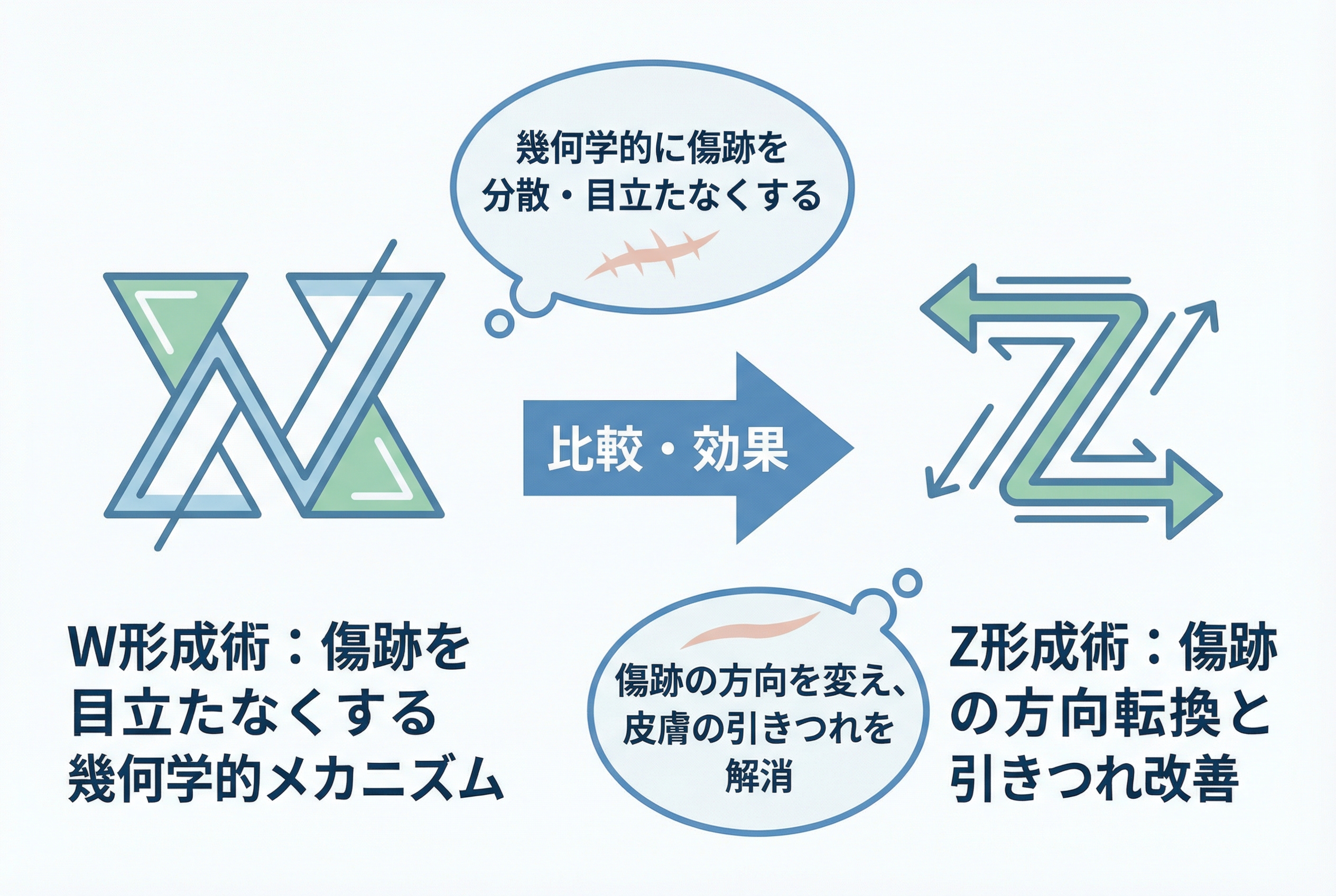 専門医が解説！W形成術とZ形成術の基本と違い3選