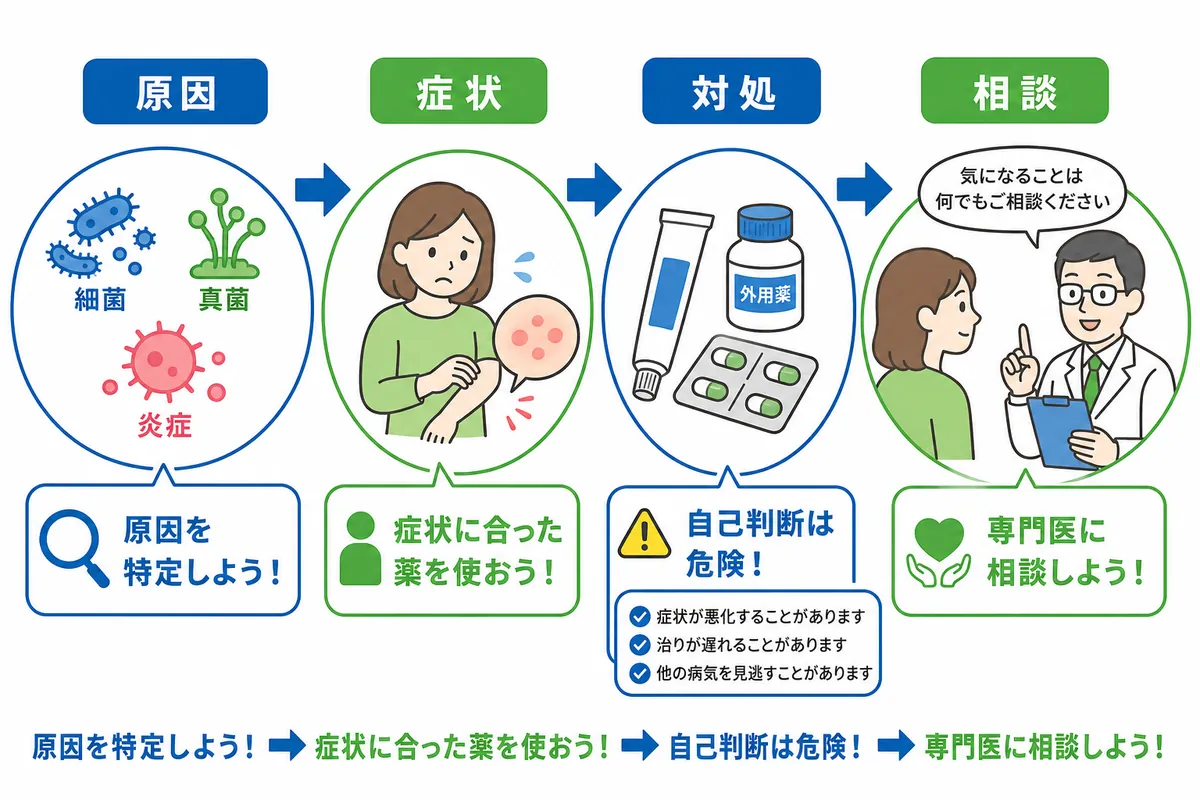 再発させないための正しいケアと予防策