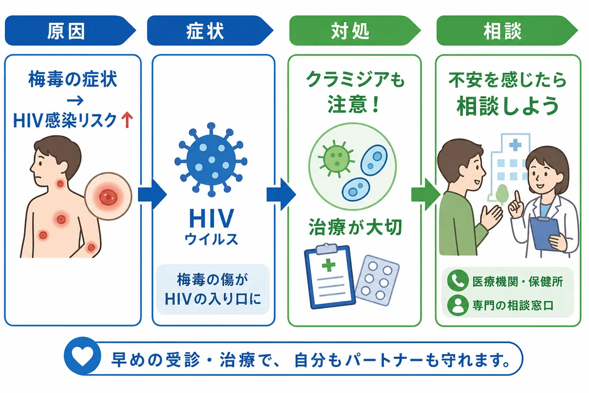 梅毒とHIVの関係