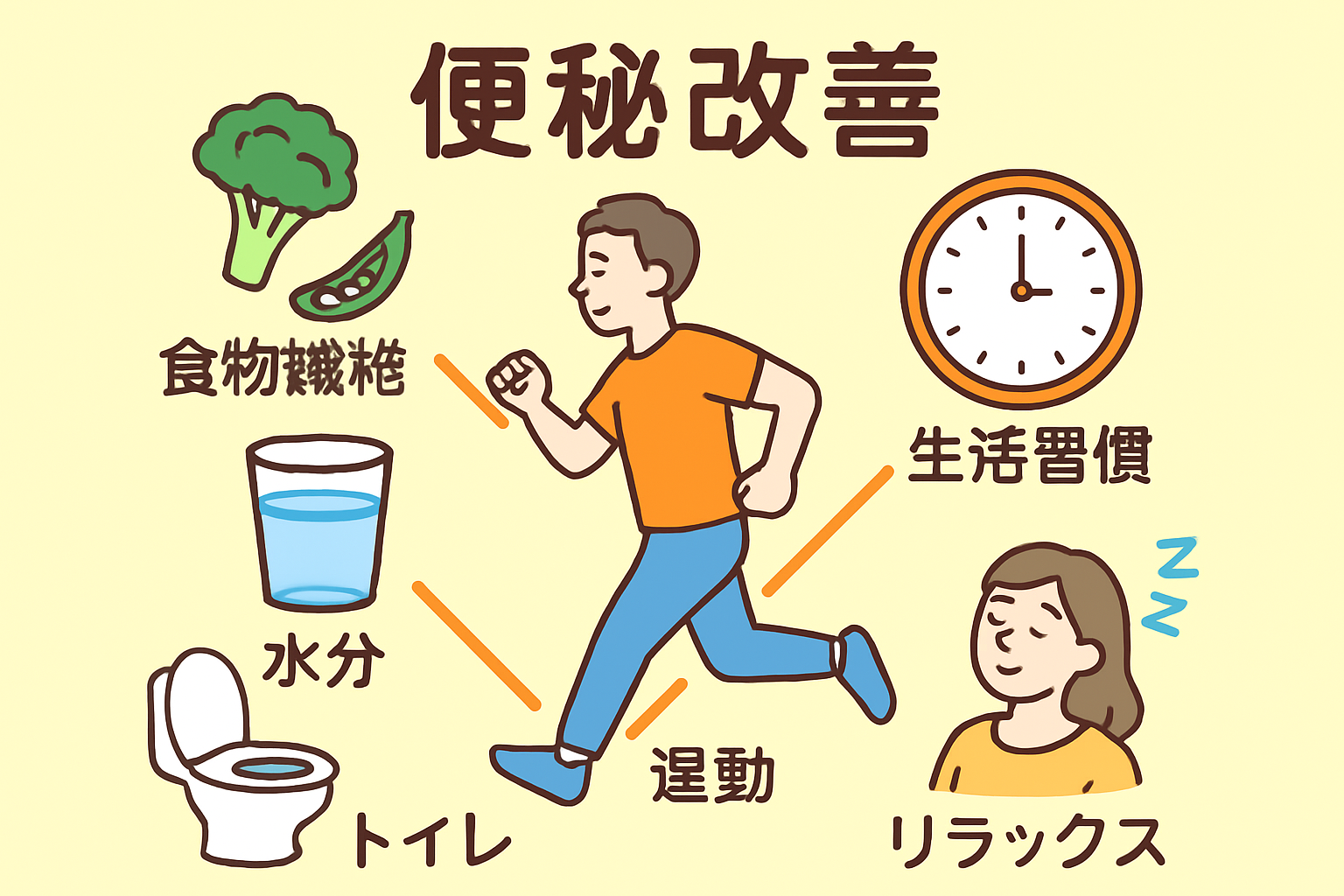 薬に頼らず便秘を改善する5つの生活習慣