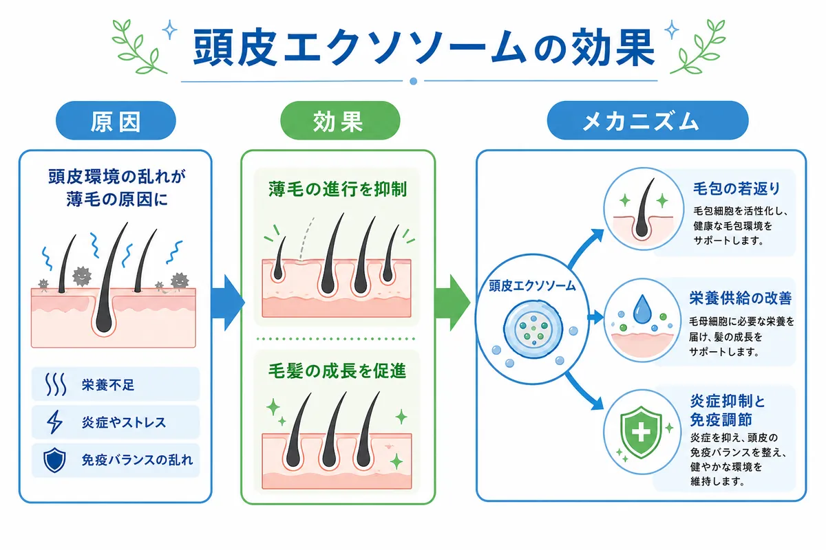 頭皮エクソソーム治療で期待できる効果と科学的根拠5つ