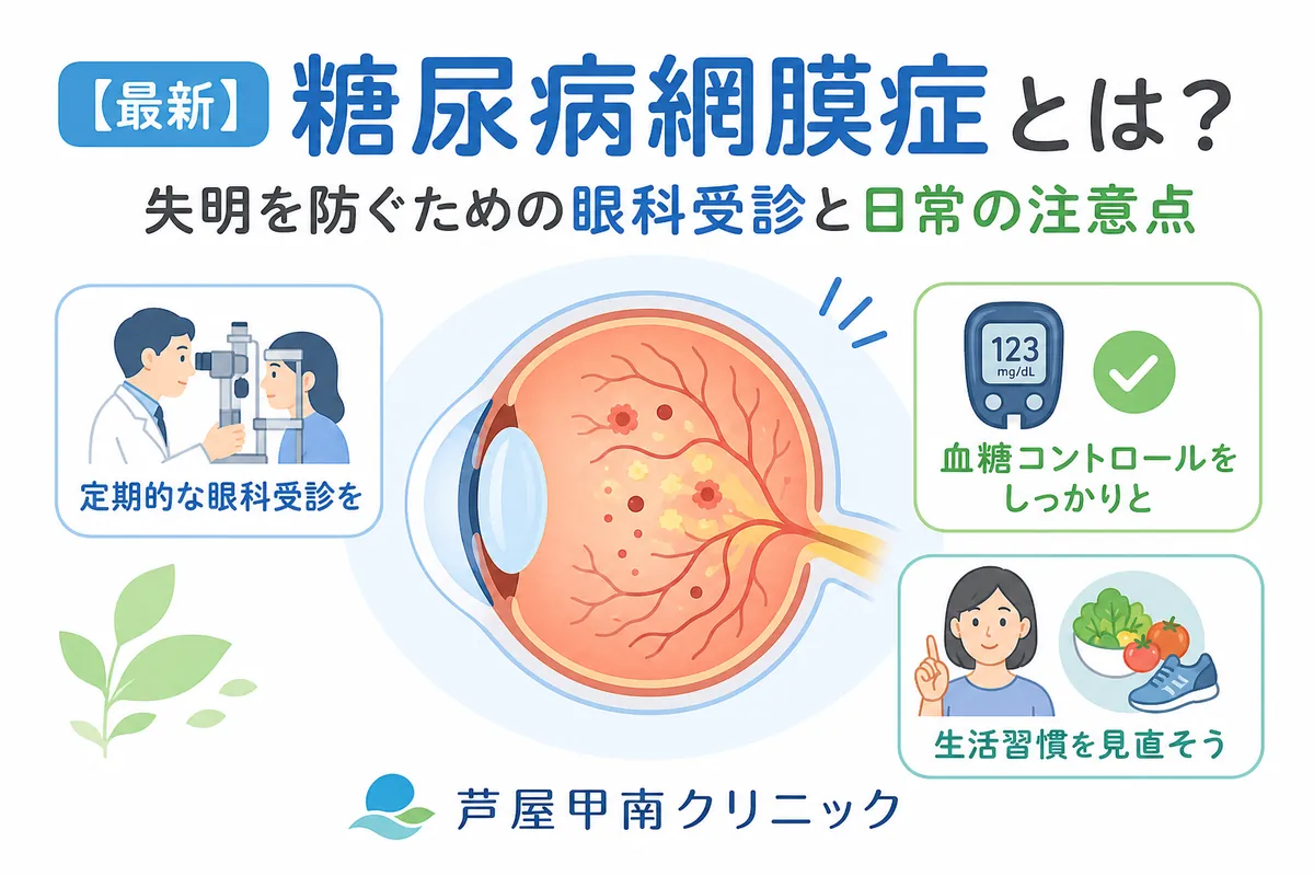 最新】糖尿病網膜症とは？失明を防ぐための眼科受診と日常の注意点_