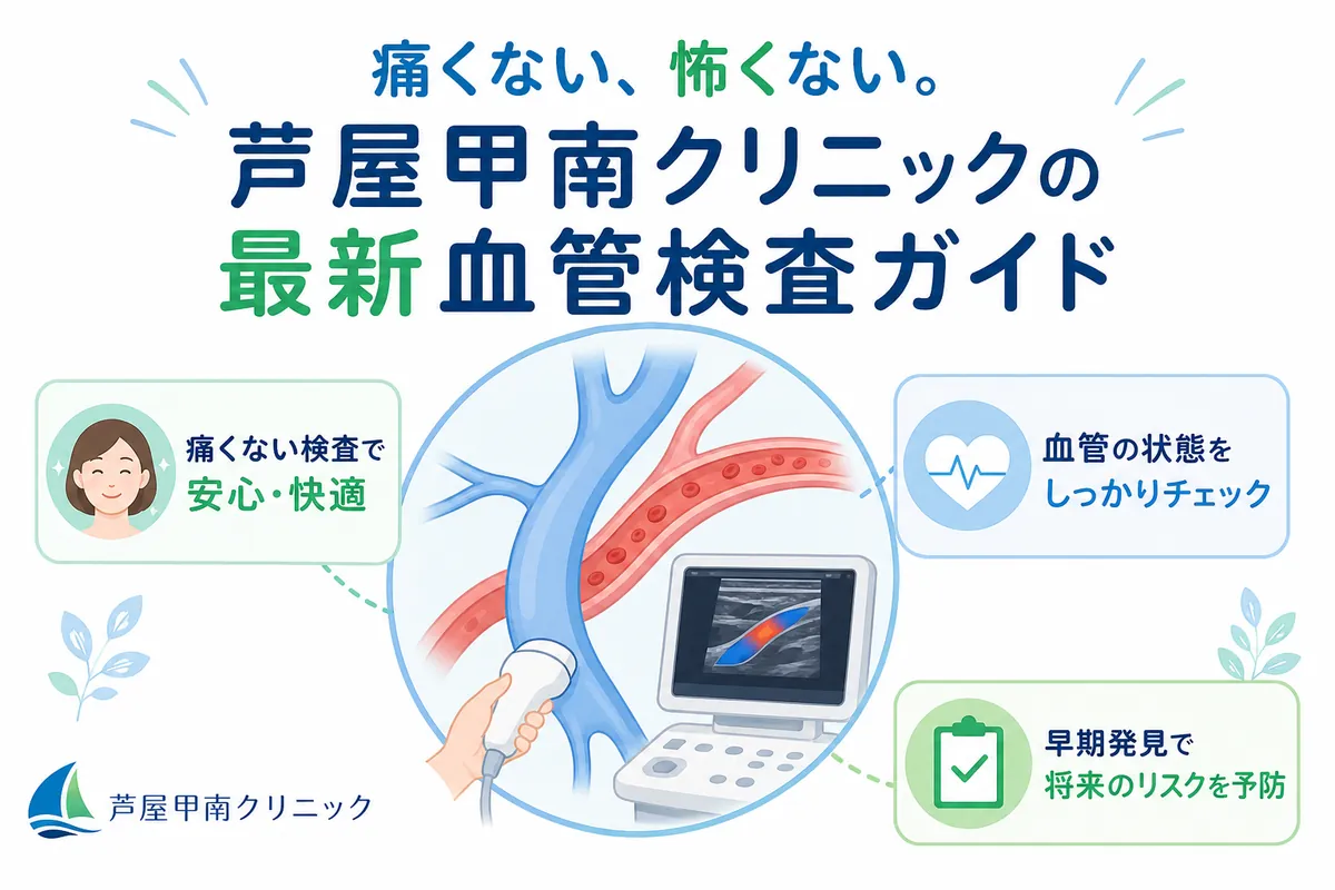 専門医監修】痛くない、怖くない。芦屋甲南クリニックの最新血管検査