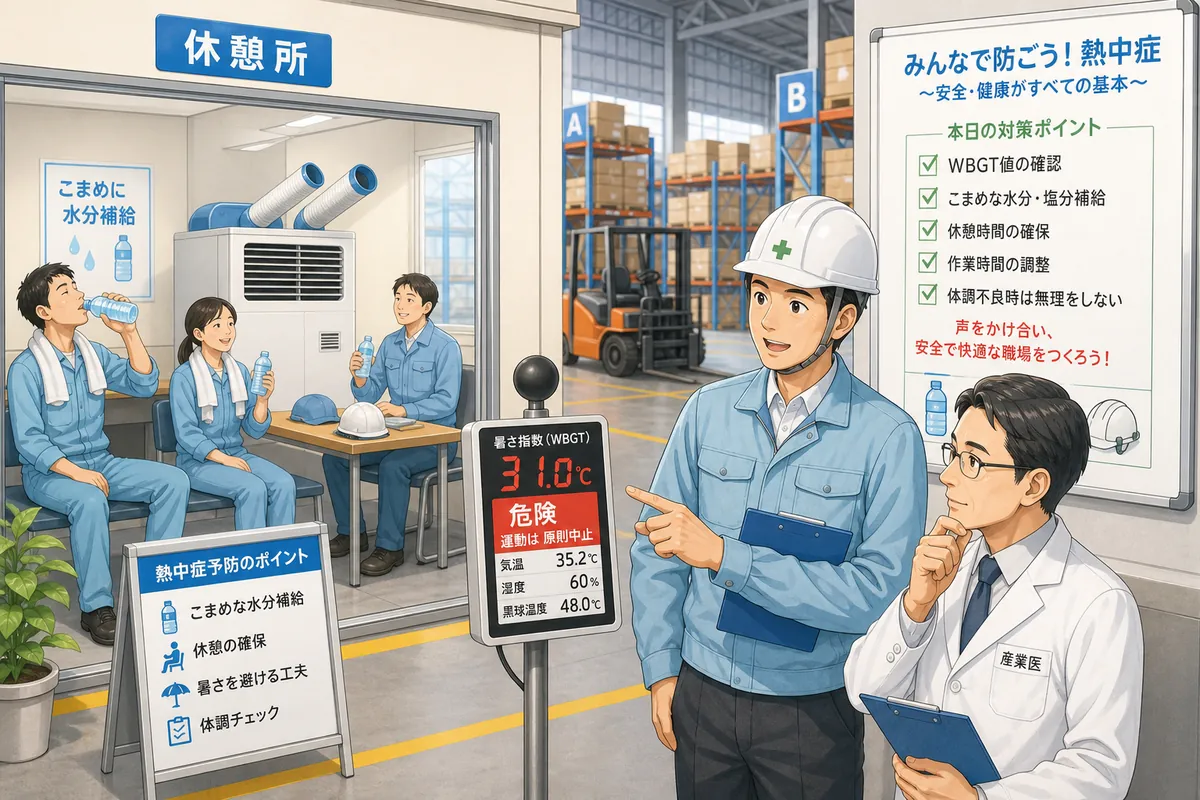 埼玉の倉庫・工場で効いてくる熱中症対策の義務化