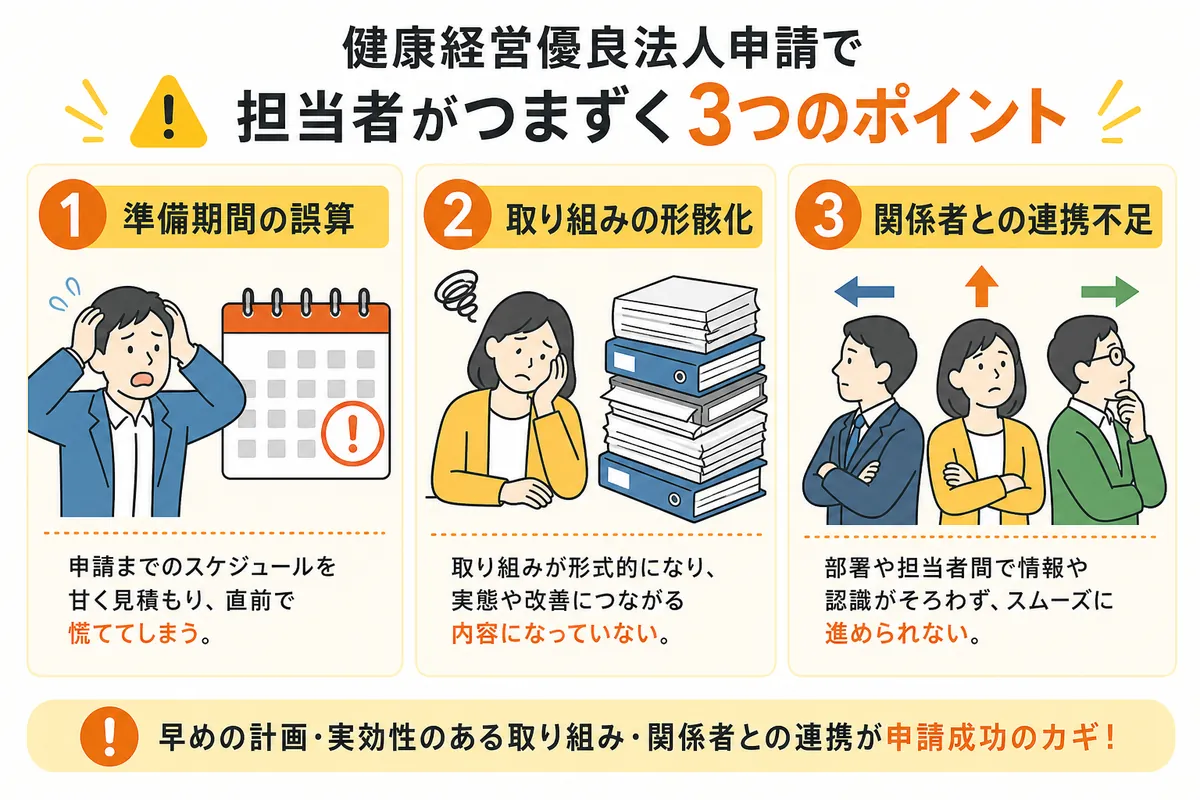 自社申請で担当者が陥る3つの「つまずきポイント」
