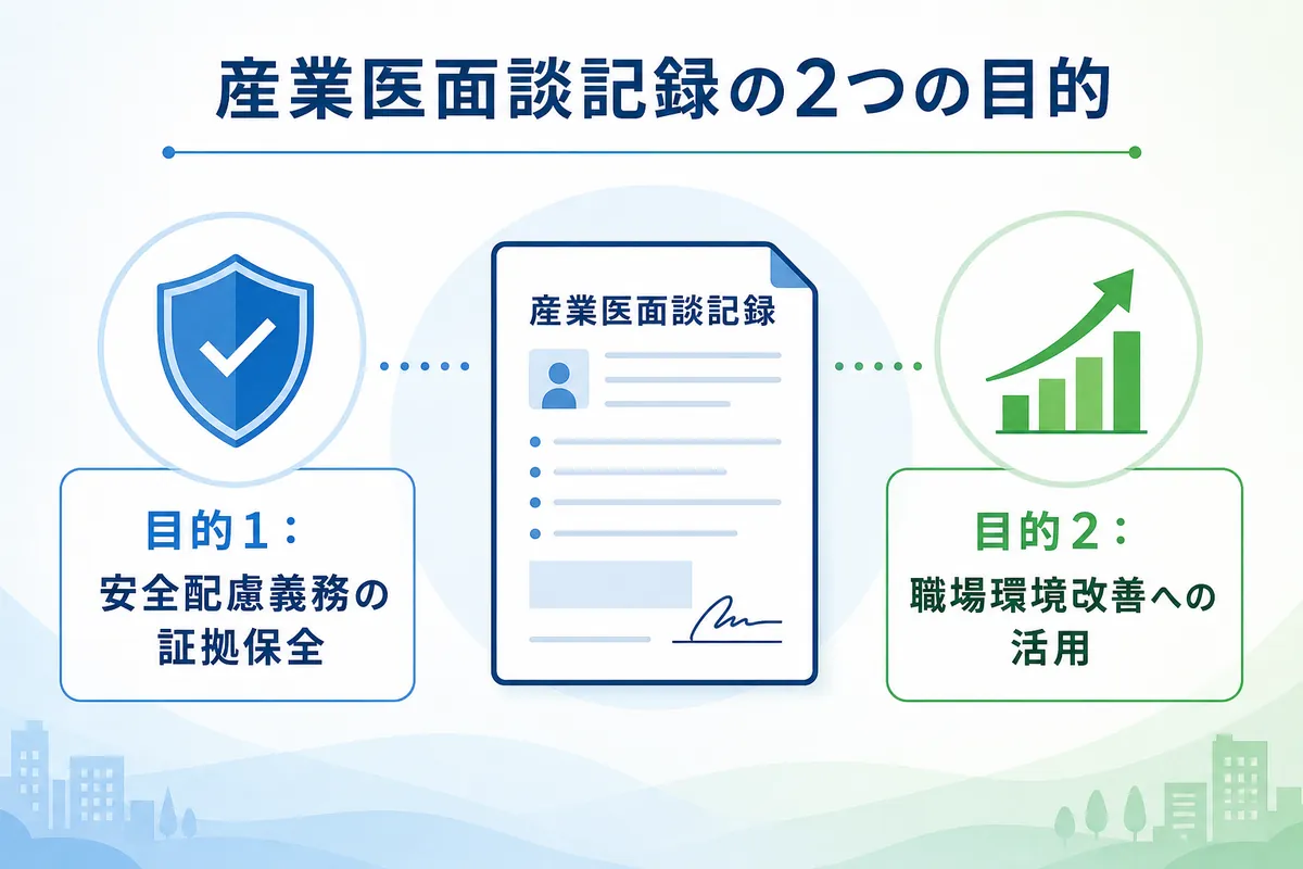 産業医面談記録の作成はなぜ重要?法令上の義務と2つの目的