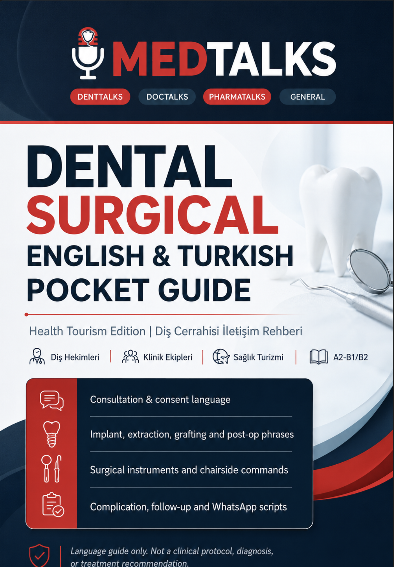 DENTAL OPERATIONS ENGLISH IN CLINIC FOR TURKS
