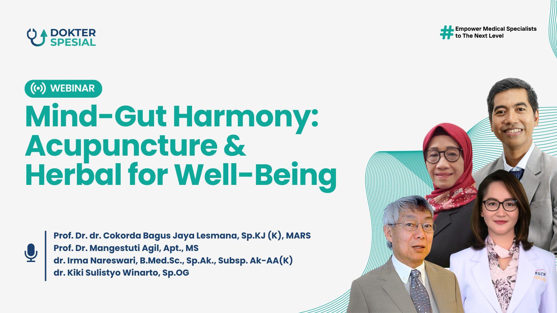 Webinar Mind-Gut Harmony: Acupuncture & Herbal for Well-Being
