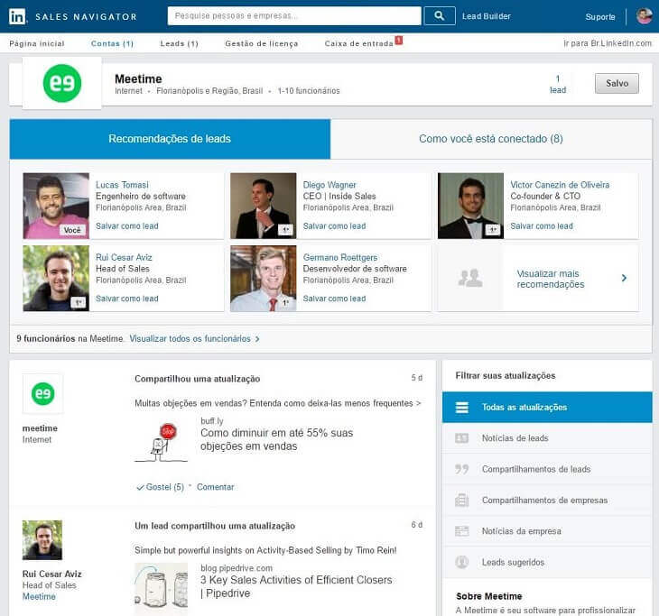 Como funciona o Linkedin Sales Navigator