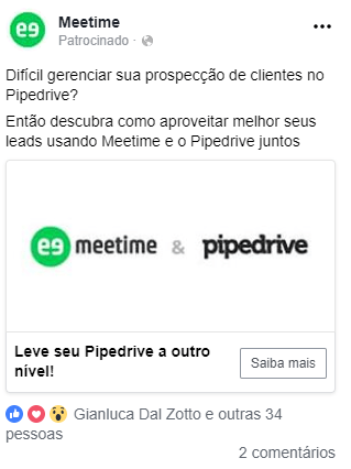 campanha facebook leads ads 3