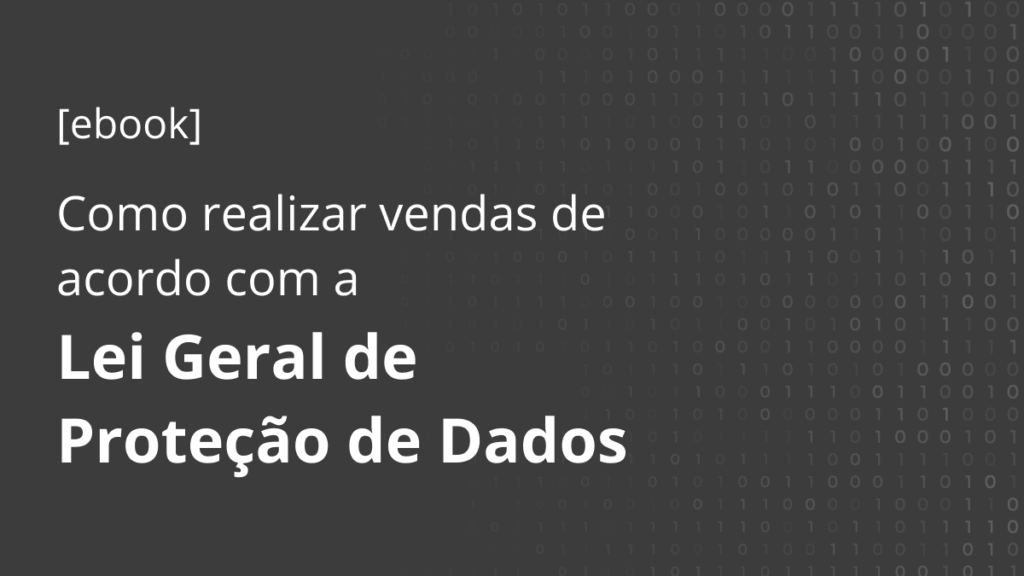 Banner para Ebook LGPD em Vendas