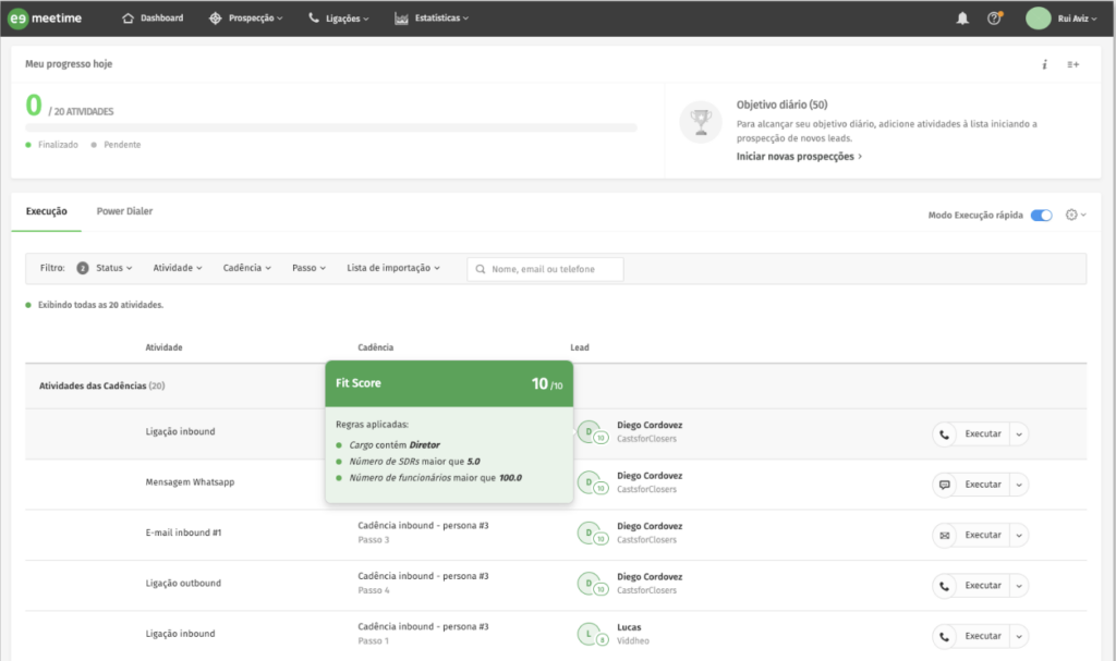 fit score flow sales engagement