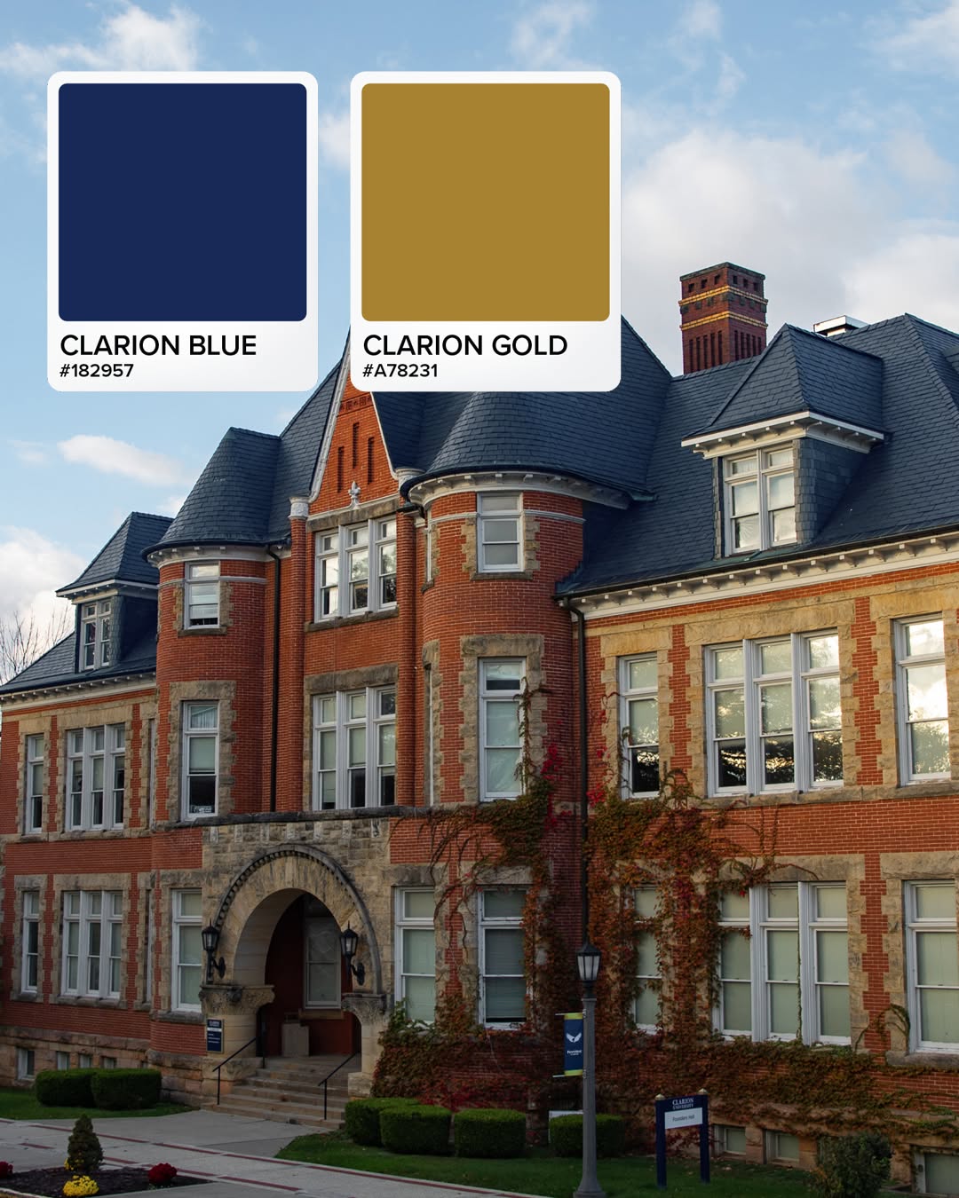 Clarion’s Founders Hall. Standing at the heart of campus, Founders Hall reflects the legacy and pride of the Golden Eagl