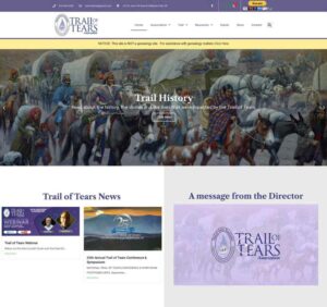Megaphone Pro Solutions - Client Site, National Trail of Tears Associations