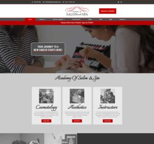 Megaphone Pro Solutions - Client Site, Academy of Salon & Spa