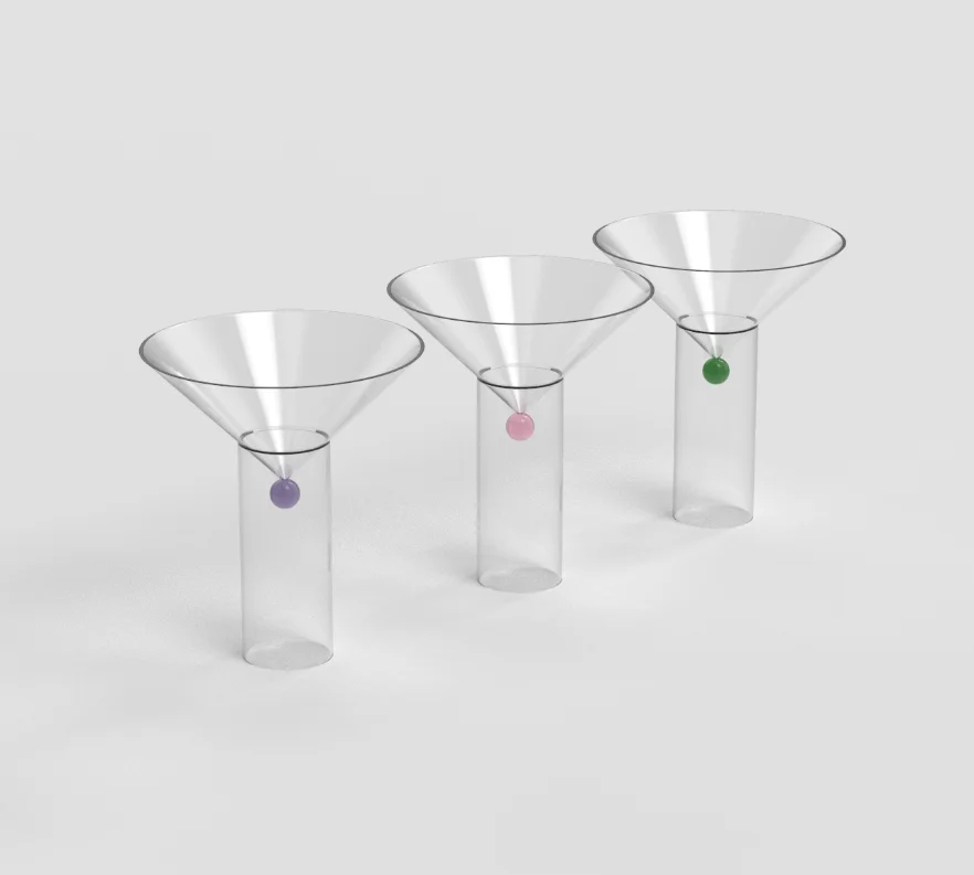 Plastic Glasses - Clear Mini Martini Shot Cup