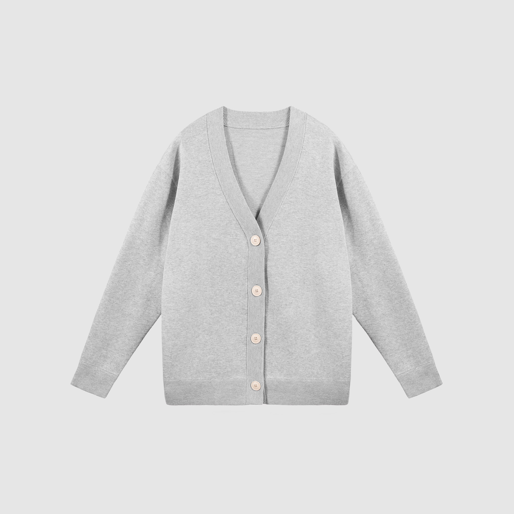 Knitted Cardigan Without Pocket