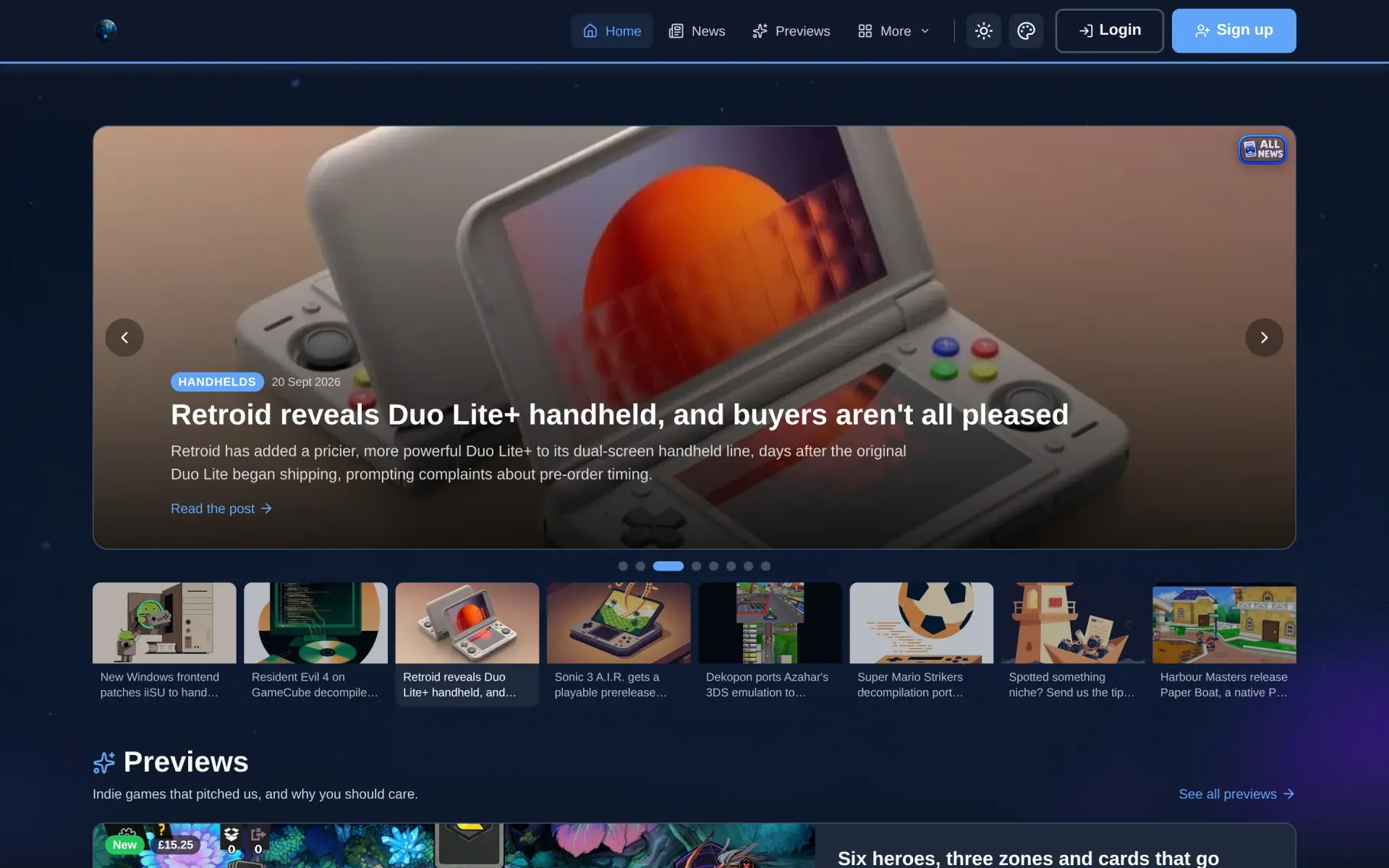 Gaming World — An indie-only game platform — reviews, AI-drafted previews, hosting, emulator guides, an AI-triaged submissions desk, no AAA noise.