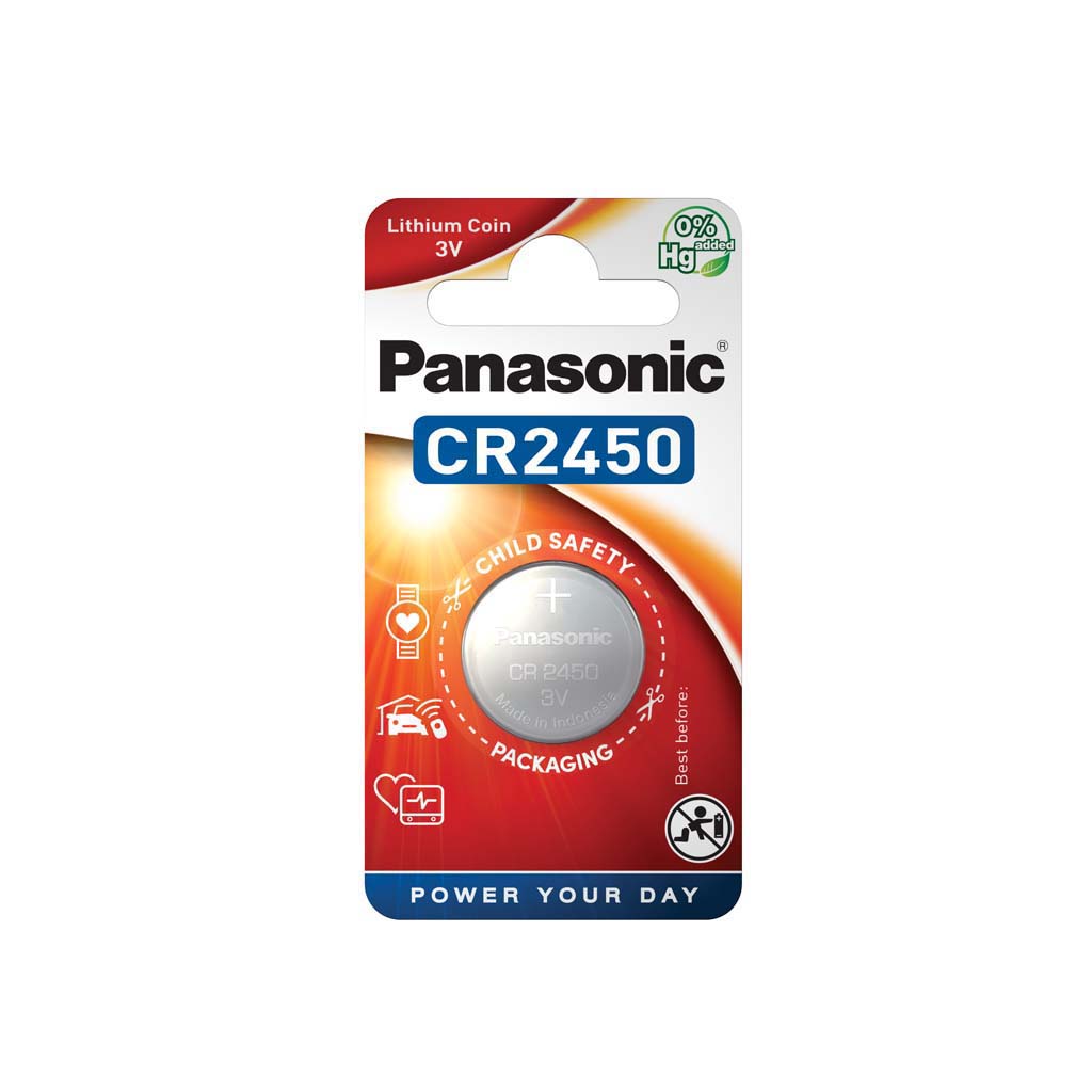 PANASONIC Coin Lithium CR-2450EL/1B 1kpl/pkt