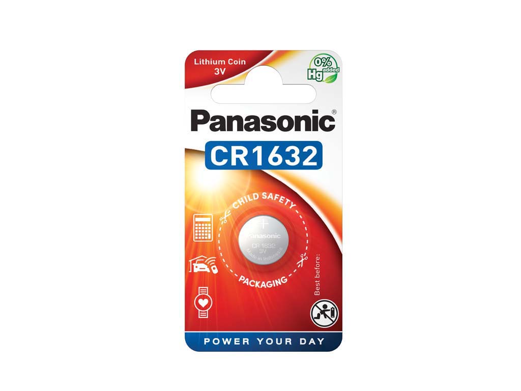 PANASONIC Coin Lithium CR-1632EL/1B 1kpl/pkt