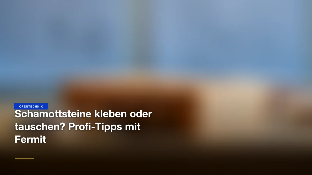 Schamottsteine kleben oder tauschen? Profi-Tipps mit Fermit