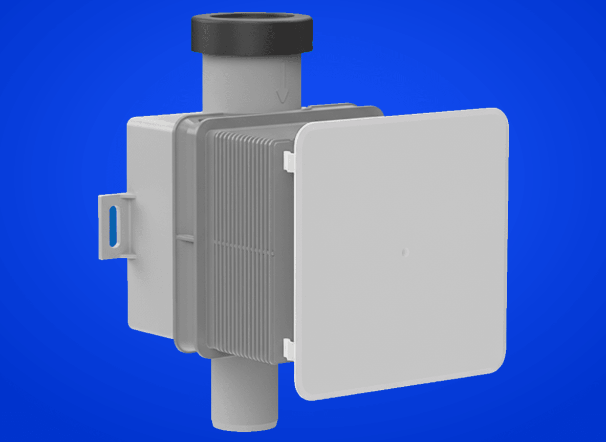 Klimageräte-UP-Siphon DN32 - 100x100 mm