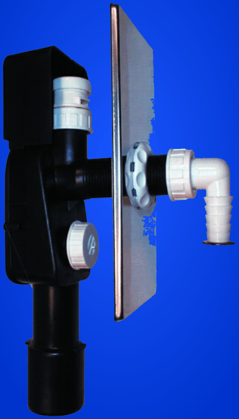 Waschgeräte-UP-Siphon DN40/50 mit Rohrbelüfter HL902 - 110x225mm