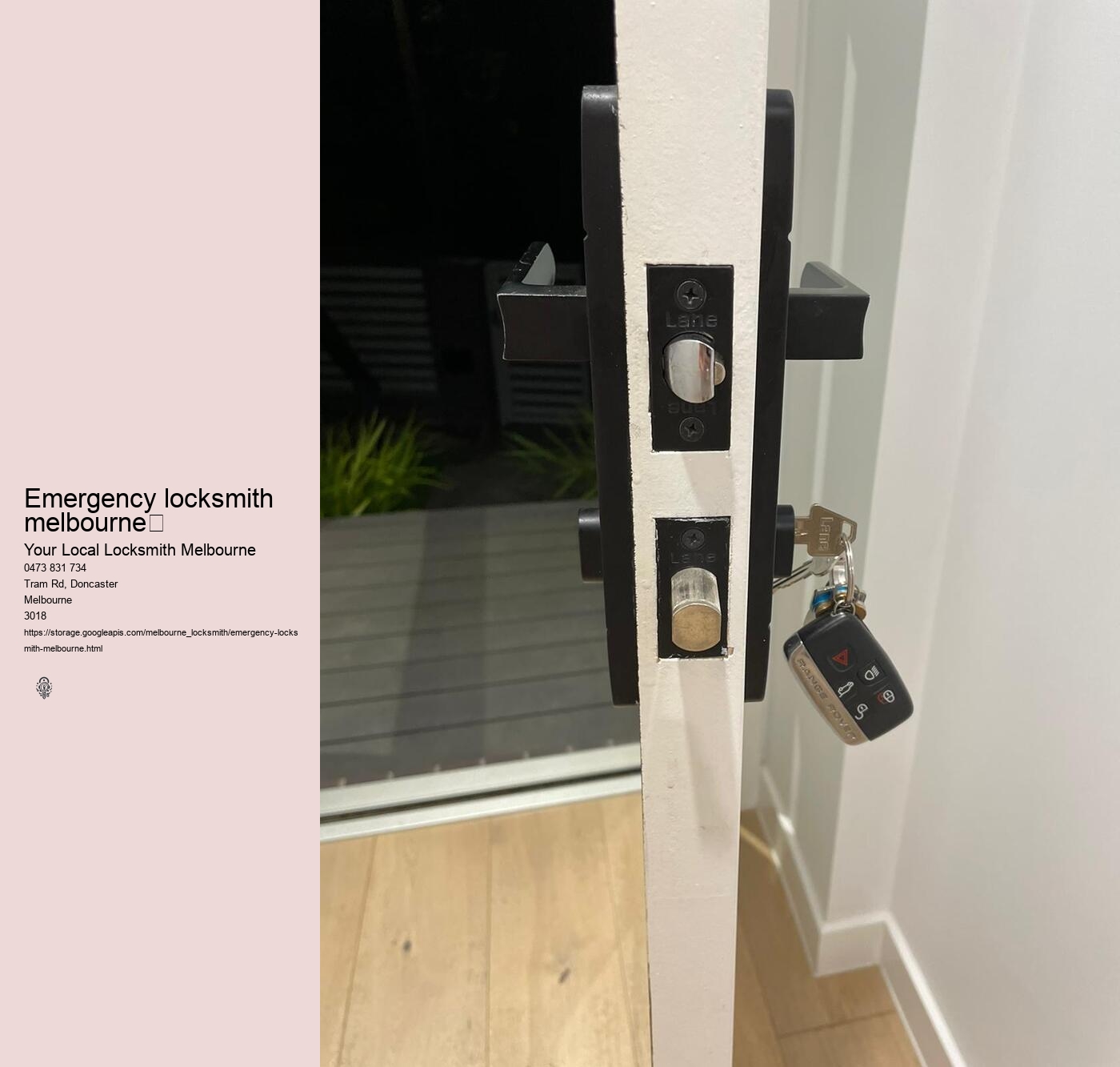 Locksmith Supply Company Melbourne