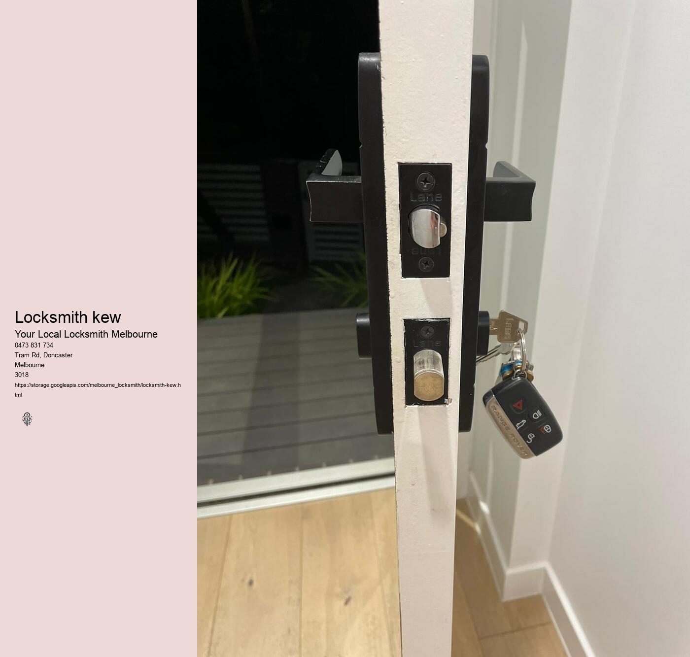 Locksmith Dryburgh Street North Melbourne