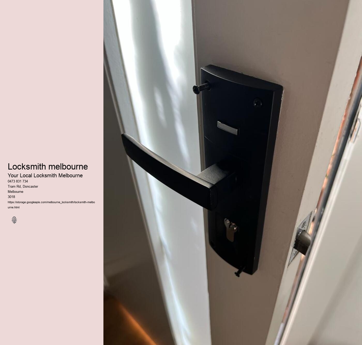 Locksmith Prahran Melbourne