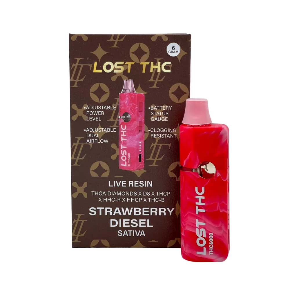 Product image 1 of 1 for Lost THC 6 gram Disposable - Strawberry Diesel