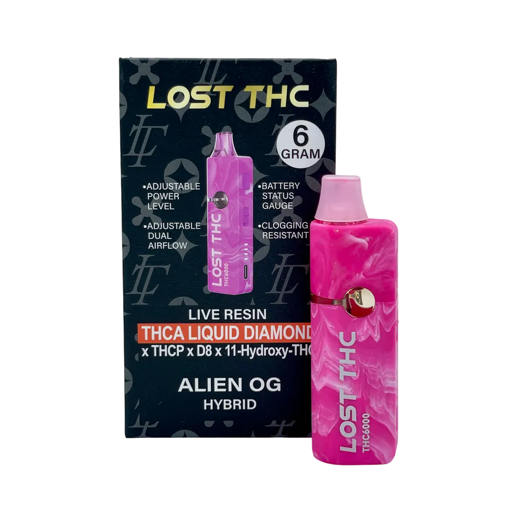 Lost THC 6 gram Disposable - Alien OG | 6g Hybrid : Alien OG