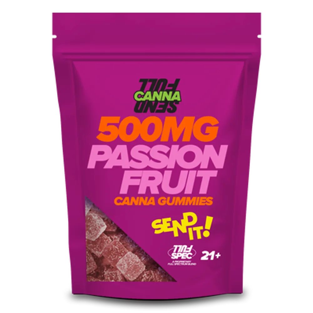 Full Send Delta 8 Gummies 500mg Passion Fruit | 500mg: Passion Fruit
