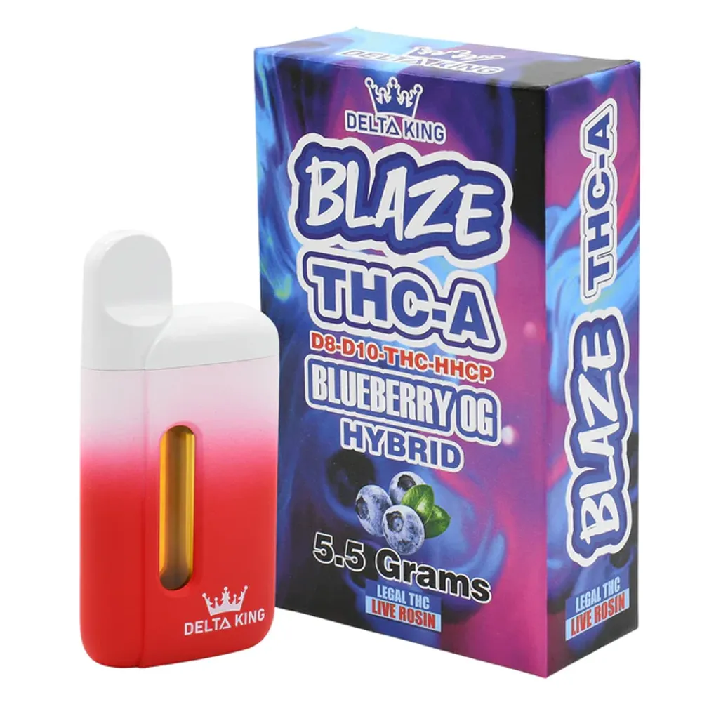 BLAZE THCA Disposable Vape Pen 5500mg Blueberry OG