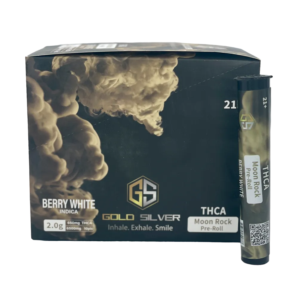 Product image 1 of 1 for Gold Silver THC-A Moonrock 2g - Berry White -Bundle of 4