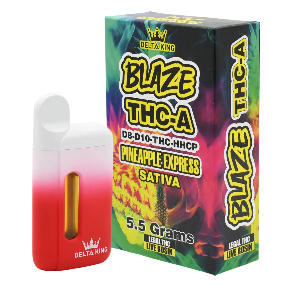 BLAZE THCA Disposable Vape Pen 5500mg Pineapple Express | Sativa: Pineapple Express
