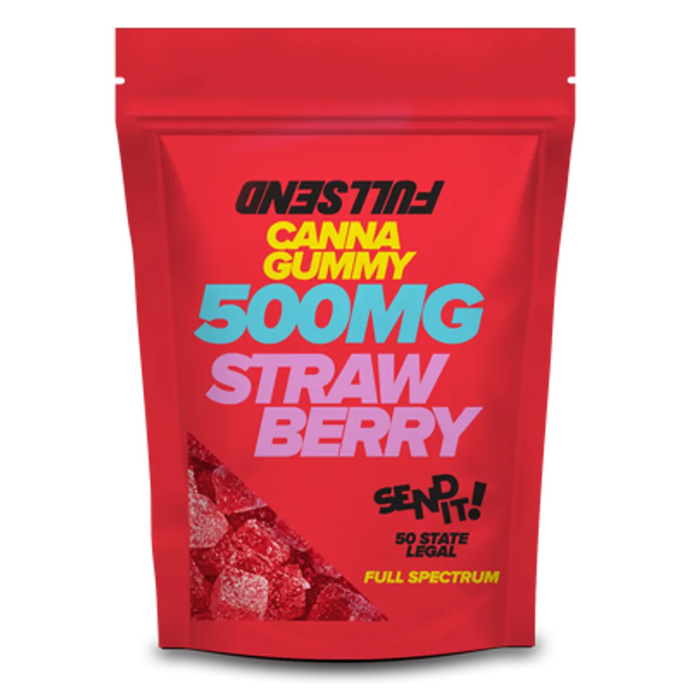 Full Send Delta 8 Gummies 500mg Strawberry