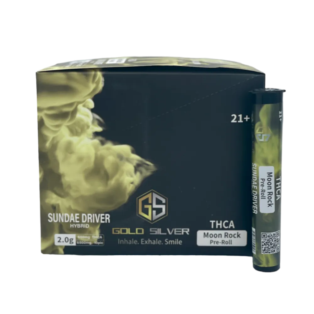 Gold Silver THC-A Moonrock 2g - Sundae Driver- Bundle of 4