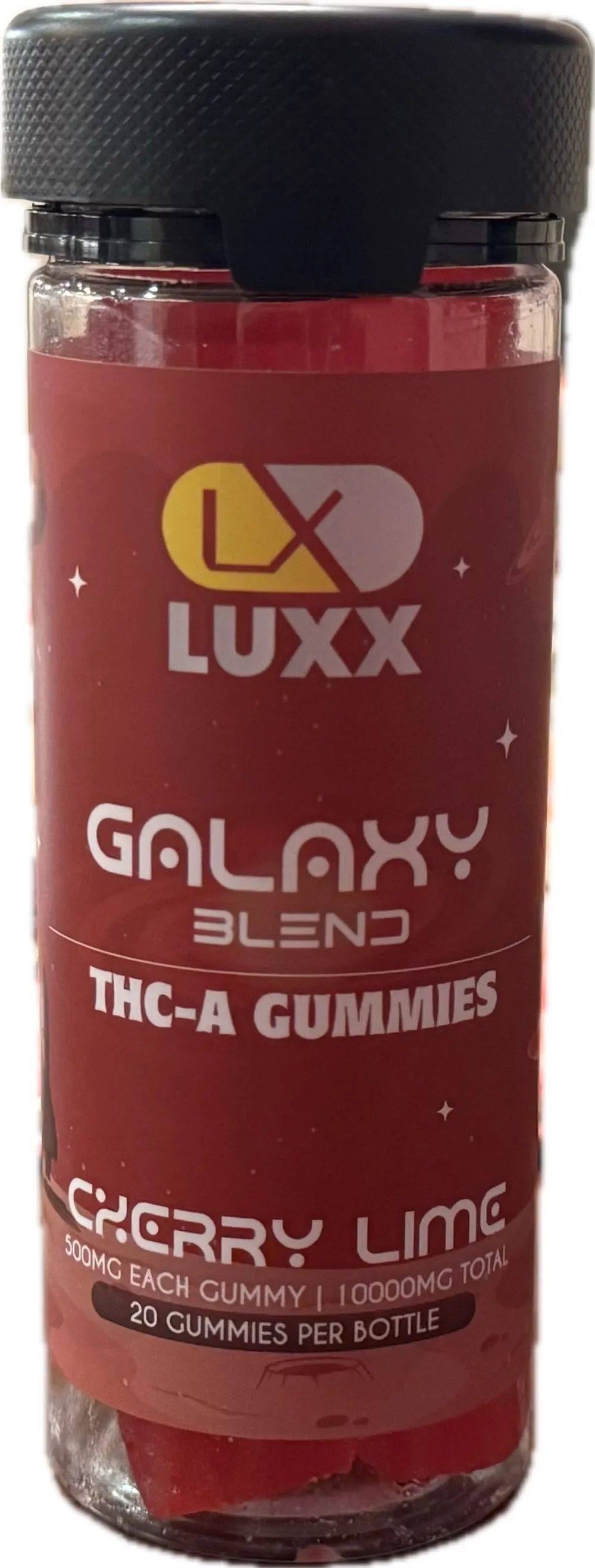 Product image 1 of 1 for Luxx Galaxy Blend THCA Gummies 10000mg Cherry Lime