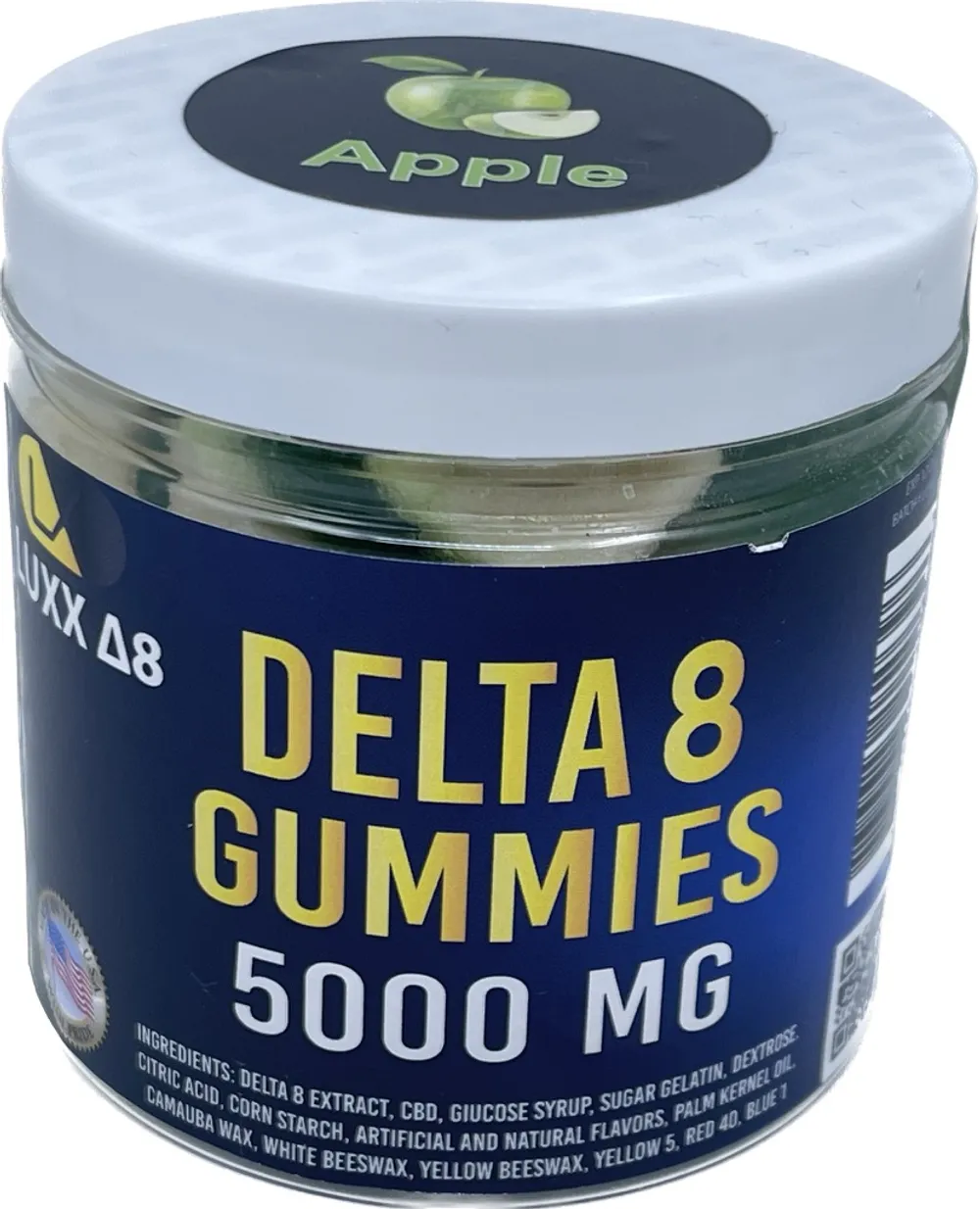 Luxx Delta 8 Gummies 5000mg Apple | 5000mg: Apple