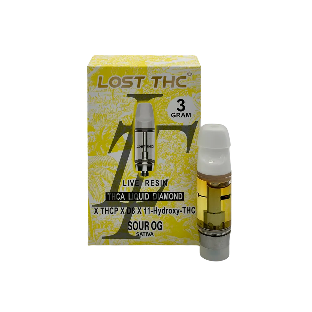 Lost THC 3g THCA Cartridge -Sour OG | 3g: Sour OG