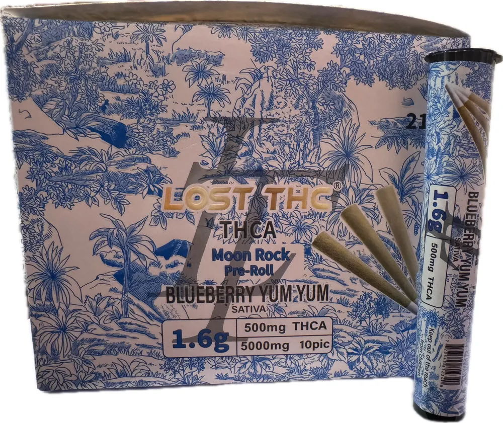 Lost THC THCA MoonRocks -Blueberry Yum Yum -Bundle of 4 | 1.6g: Blueberry Yum Yum