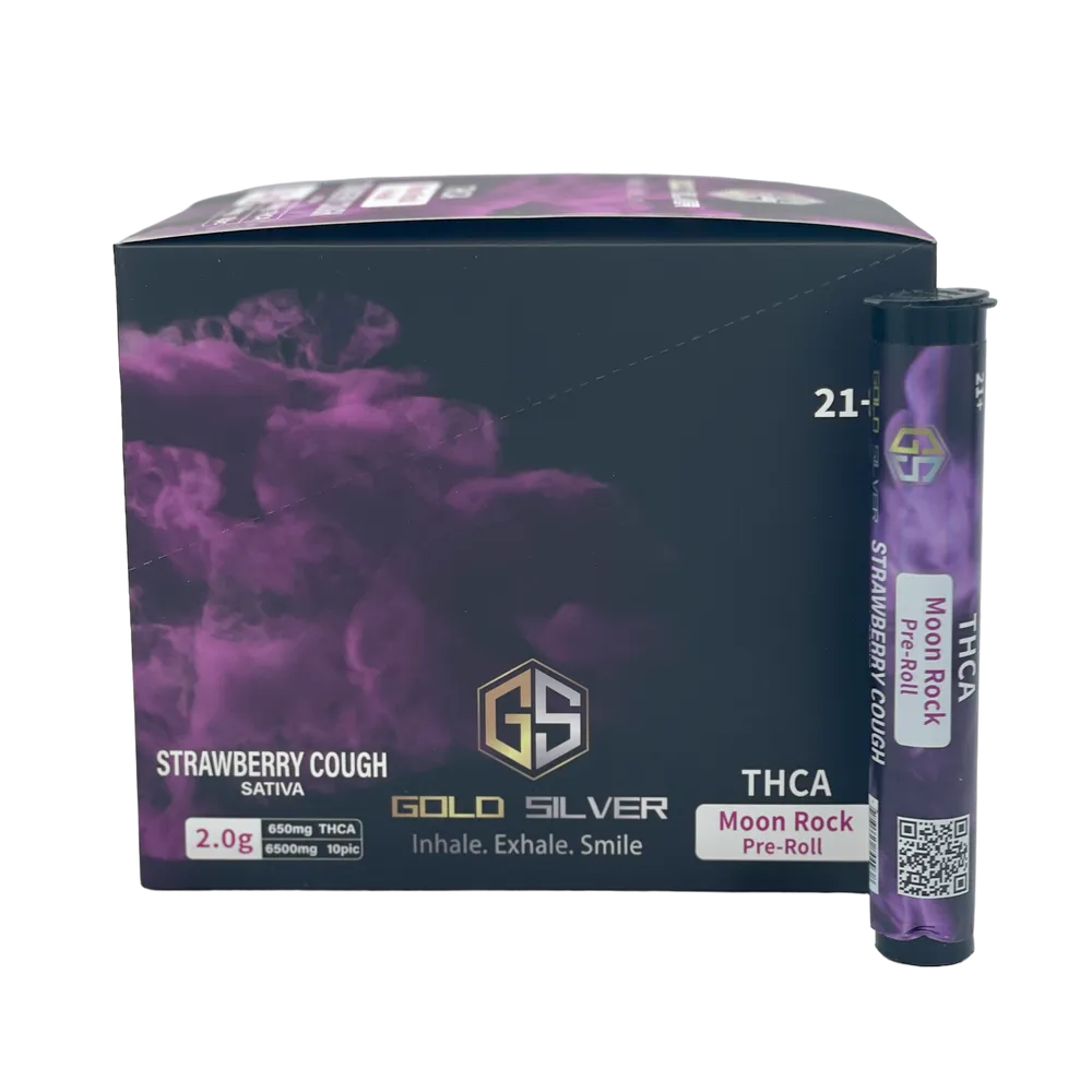 Product image 1 of 1 for Gold Silver THC-A Moonrock 2g - Strawberry Cough-Bundle of 4
