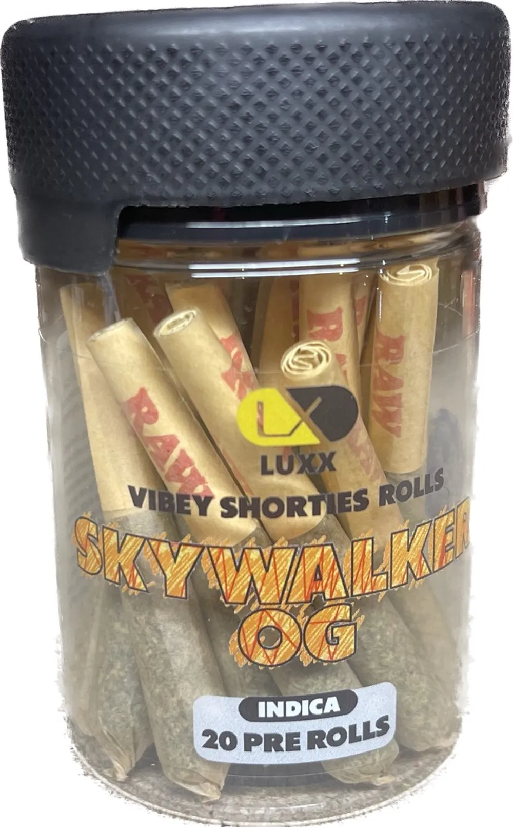 Luxx Vibey Shorties Rolls - Skywalker OG 20ct | Indica: Pineapple Cream